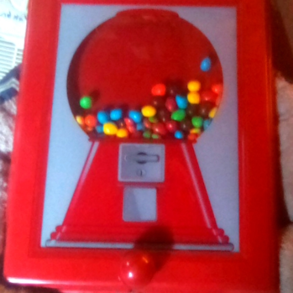 Real working candy machine picture frame
